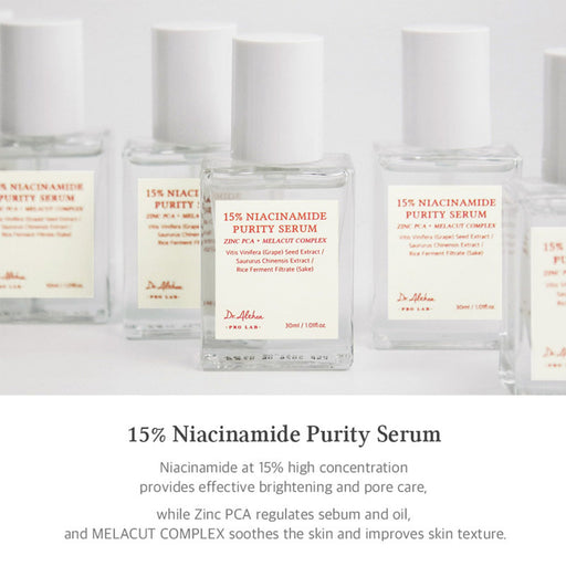 Dr.Althea 15% Niacinamide Purity Serum: High-Potency Serum for Oil Control & Pores