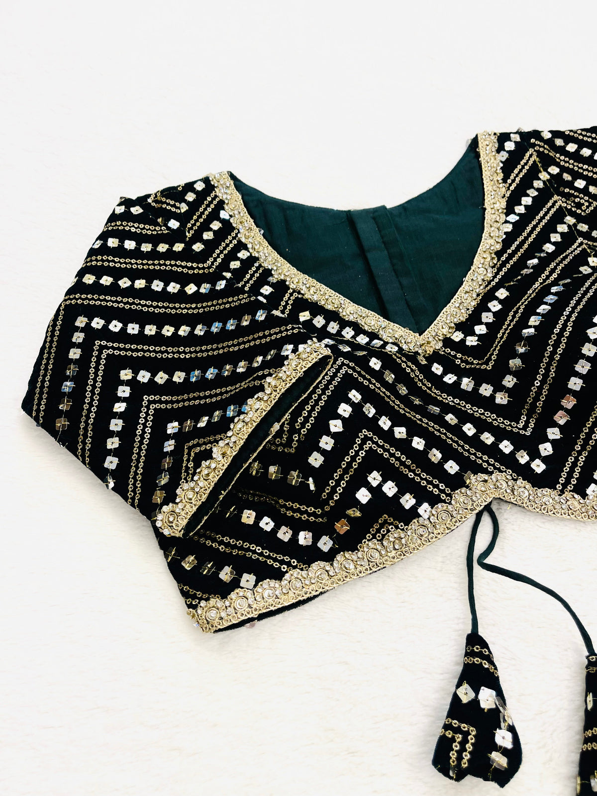 Kaali Velvet Blouse
