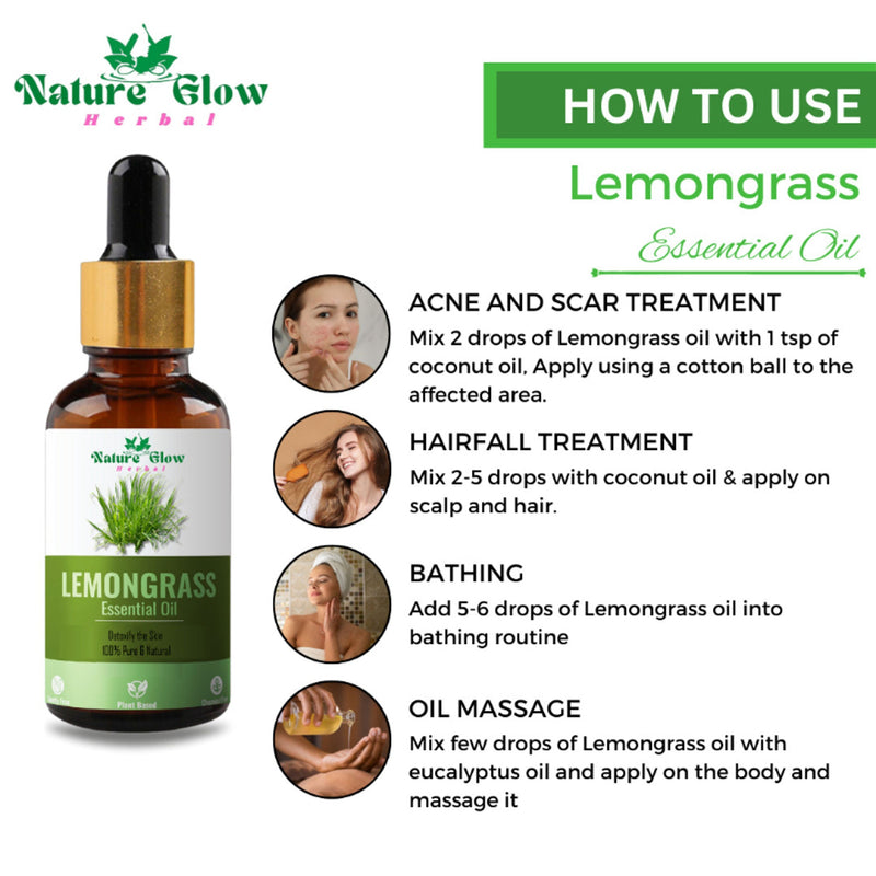 Nature Glow Herbal Lemongrass Essential Oil