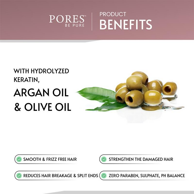 Pores Be Pure Keratin & Argan Oil Hair Conditioner