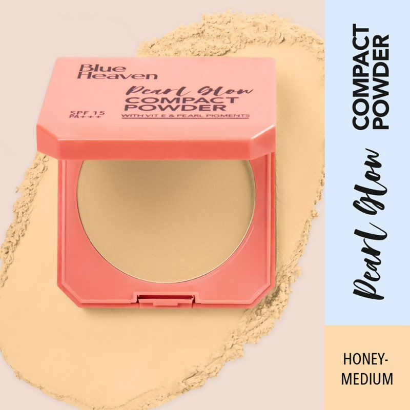 Blue Heaven Pearl Glow Compact Powder SPF 15 PA+++ Medium Honey