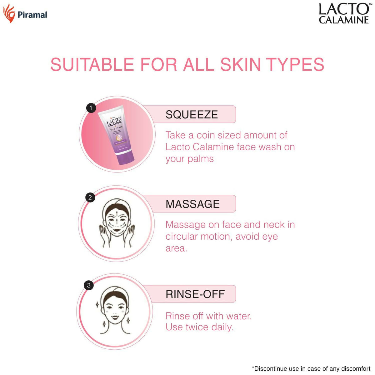 Lacto Calamine Face Wash For Oily Skin