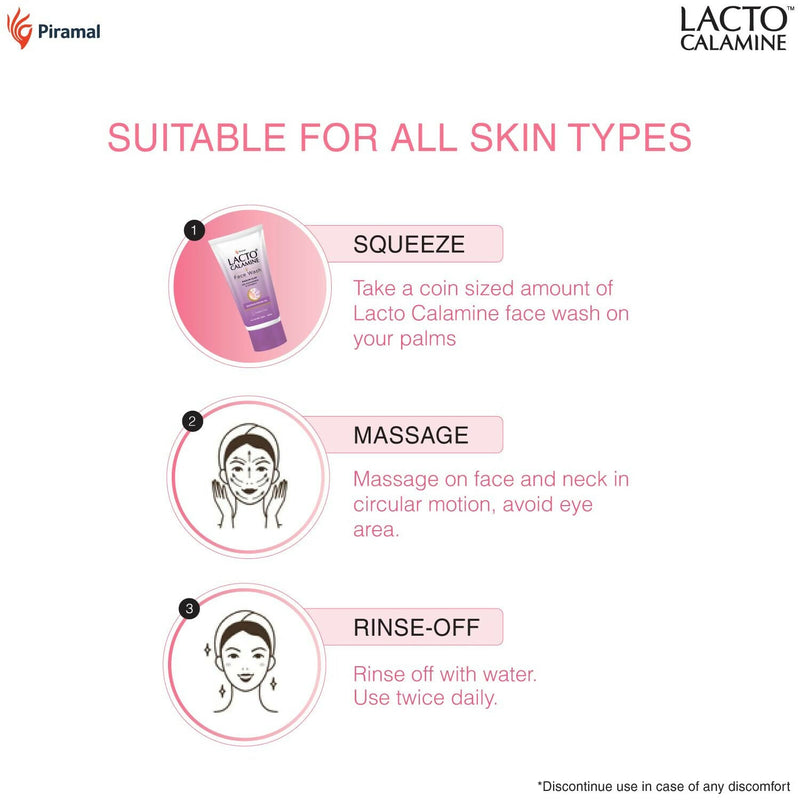 Lacto Calamine Face Wash For Oily Skin