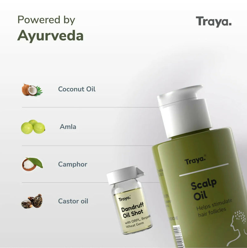 Traya Scalp Oil with Dandruff Oil Shot