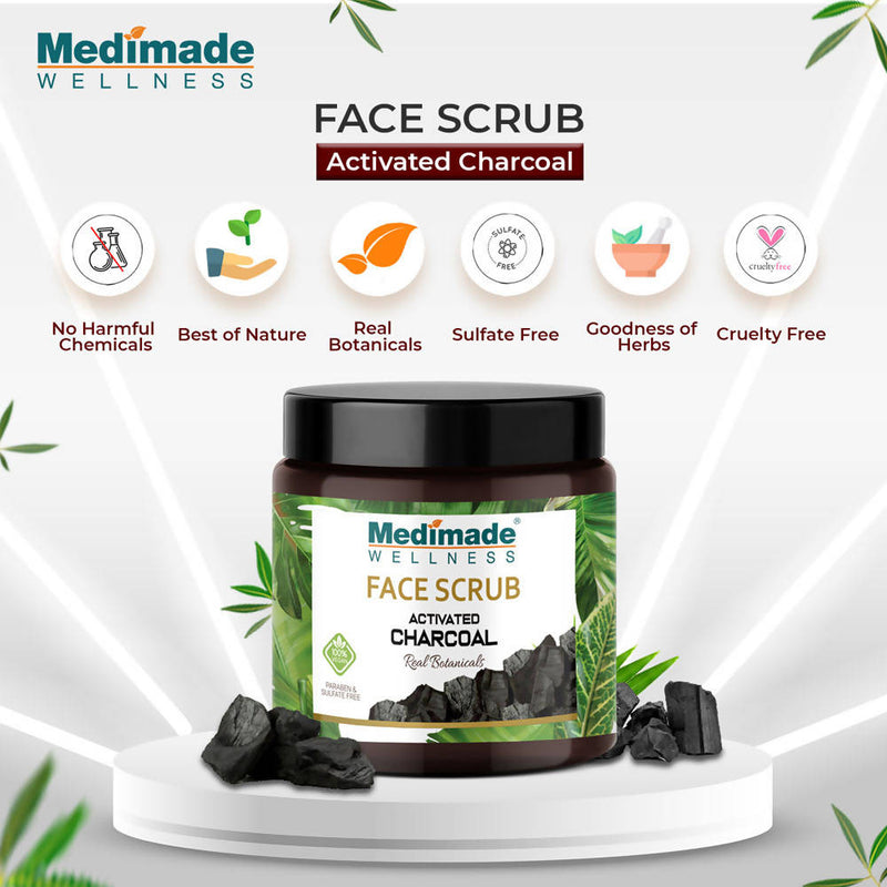 Medimade Wellness Activated Charcoal Face Scrub