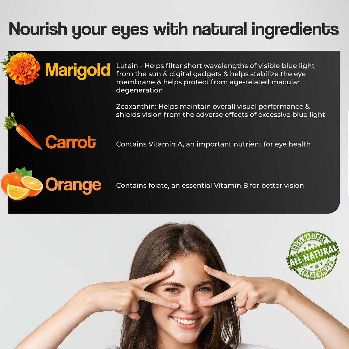 Health Veda Organics Plant Based Eye Care Supplements Tablets