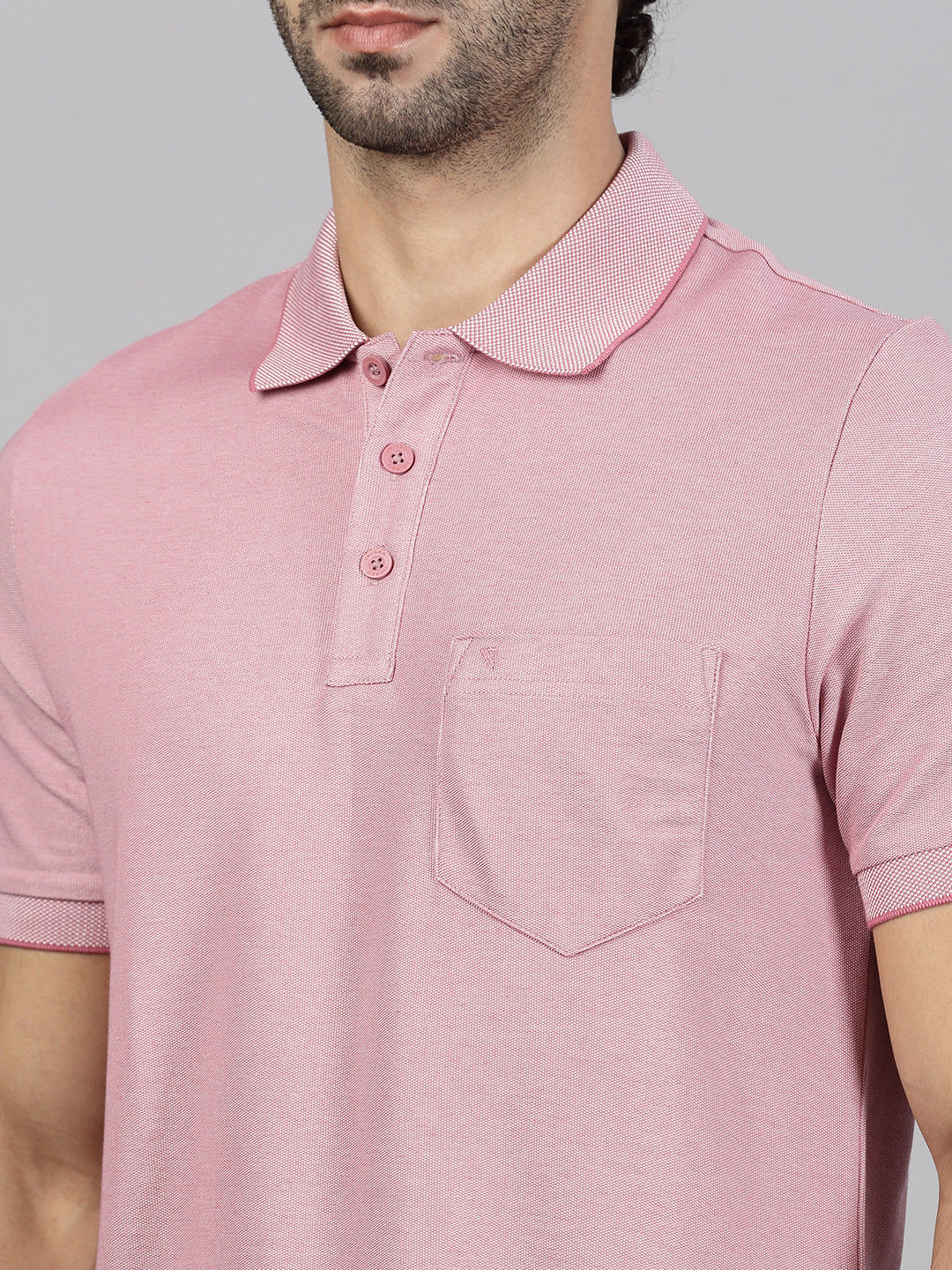 Men Heather Rose T-shirt and Black Shorts Combo
