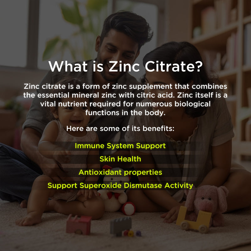 Health Veda Organics Zinc Citrate Veg Capsules