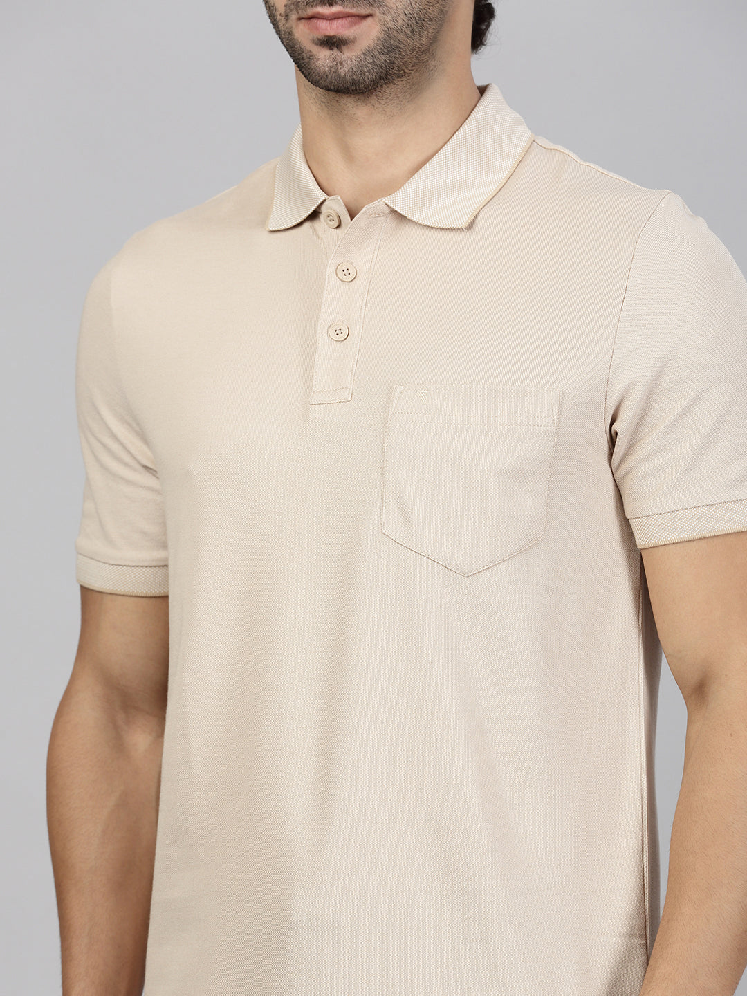 Men Cotton Rich Beige & Heather Rose Expert Polo Tshirt Combos