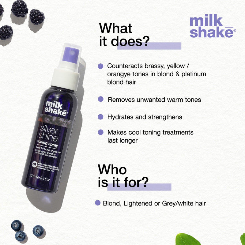 Milkshake Silver Shine Toning Spray, Leave-In Conditioner
