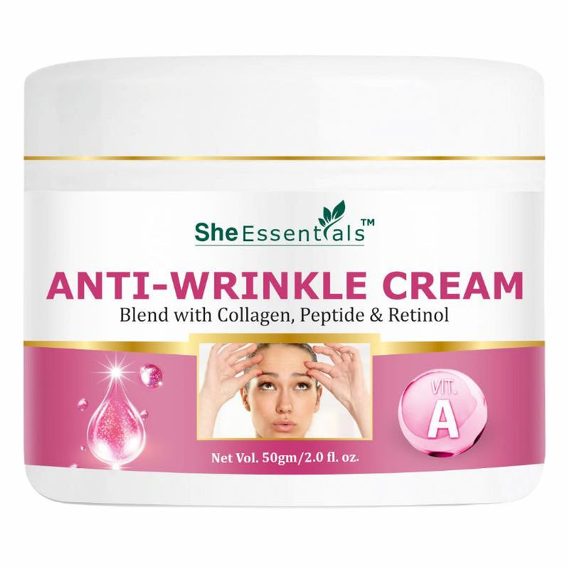 She Essentials Anti Wrinkle Face Cream With Peptide & Retinol
