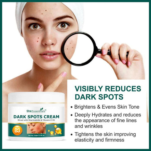 She Essentials Dark Spot Corrector Cream, Niacinamide & Vitamin E Oil