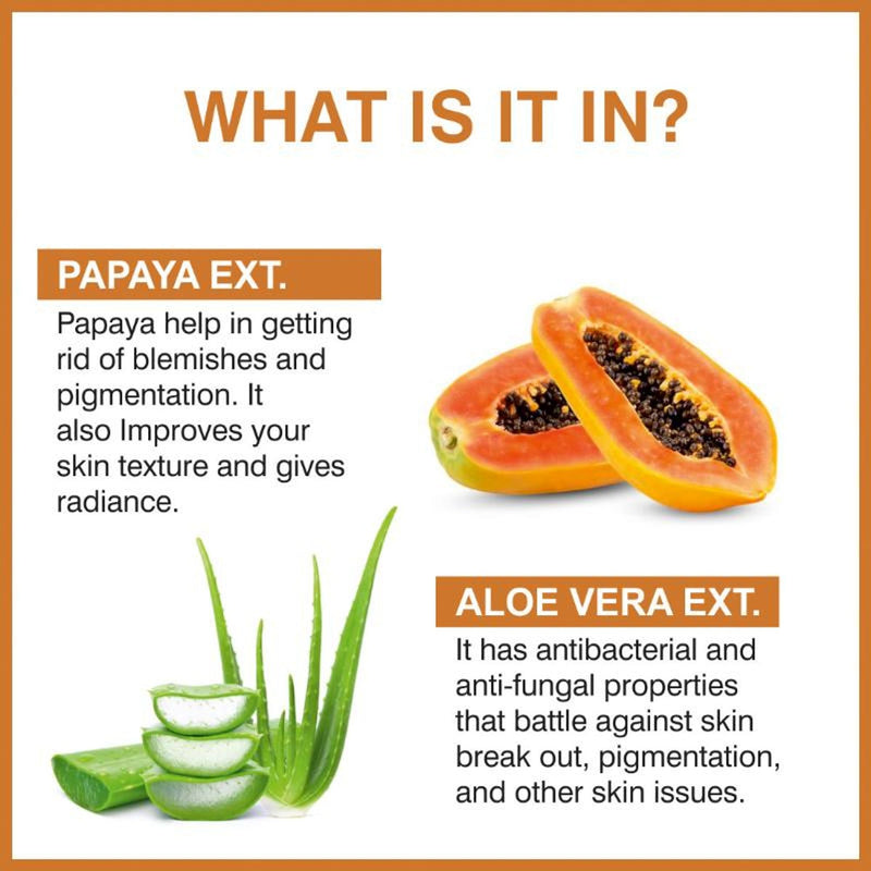 She Essentials Papaya Brightening Face Wash For Glowing & Radiant Skin