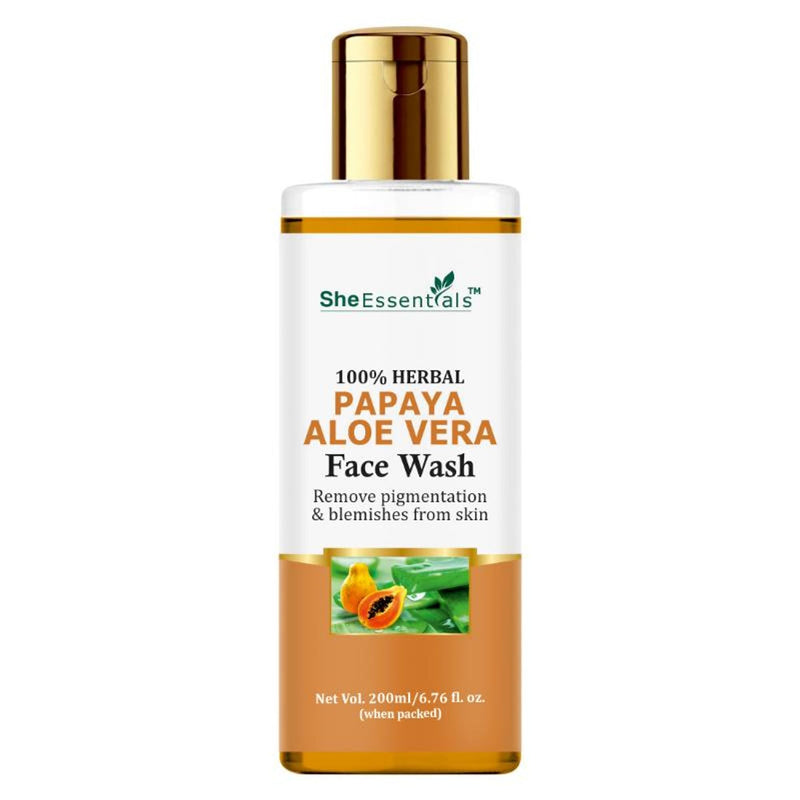 She Essentials Papaya Brightening Face Wash For Glowing & Radiant Skin