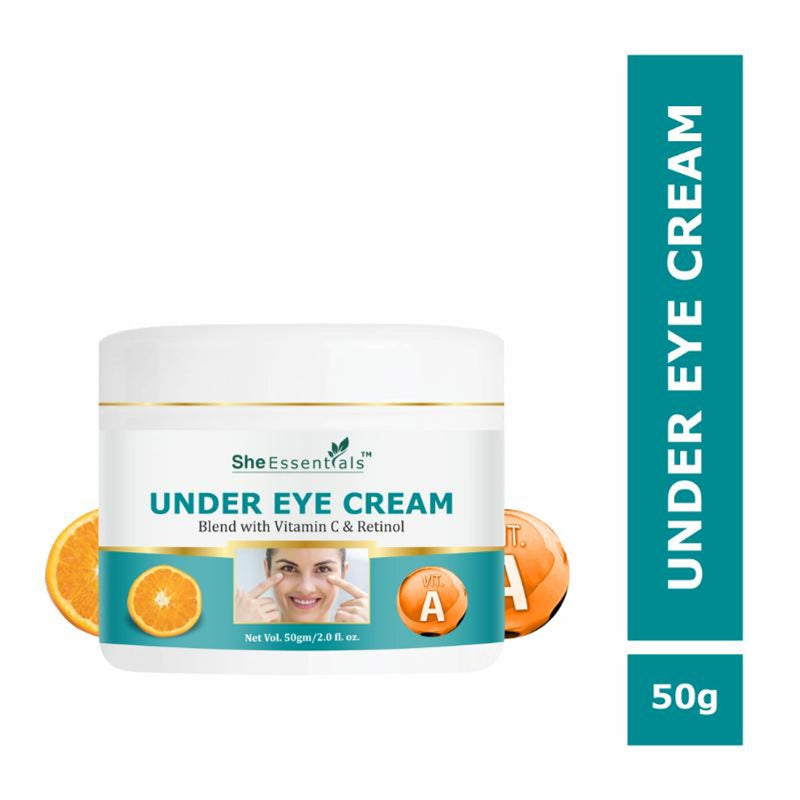 She Essentials Hydrating Natural Under Eye Cream With Vitamin C & Retinol