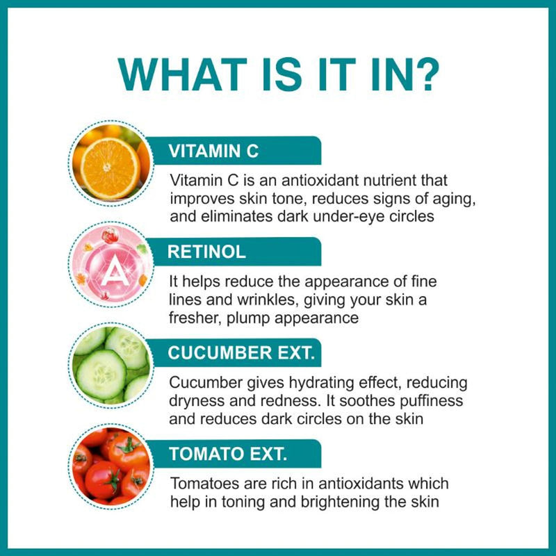 She Essentials Hydrating Natural Under Eye Cream With Vitamin C & Retinol