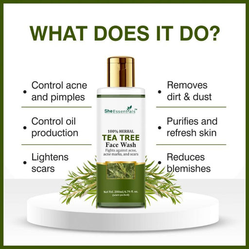 She Essentials Tea Tree Oil Face Wash For Acne Control