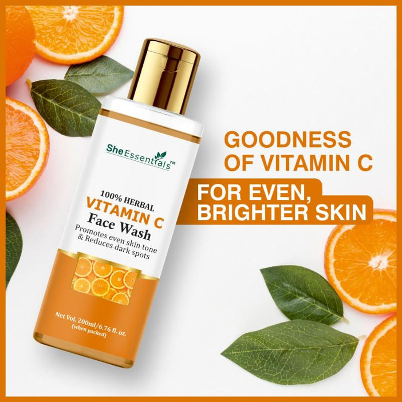 She Essentials Vitamin C Face Wash For Glowing Skin