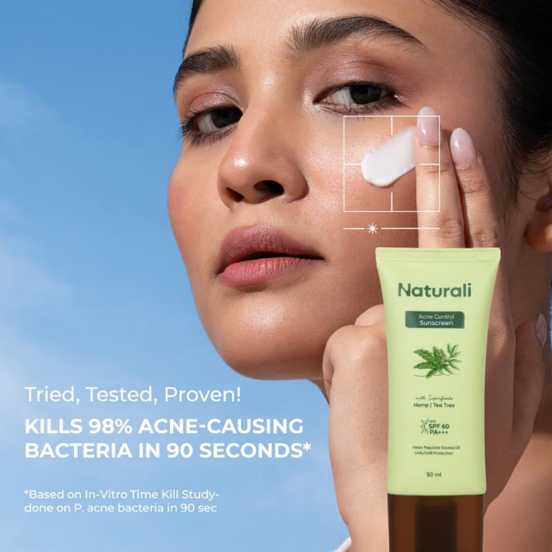 Naturali Acne Control Sunscreen SPF60 With PA+++