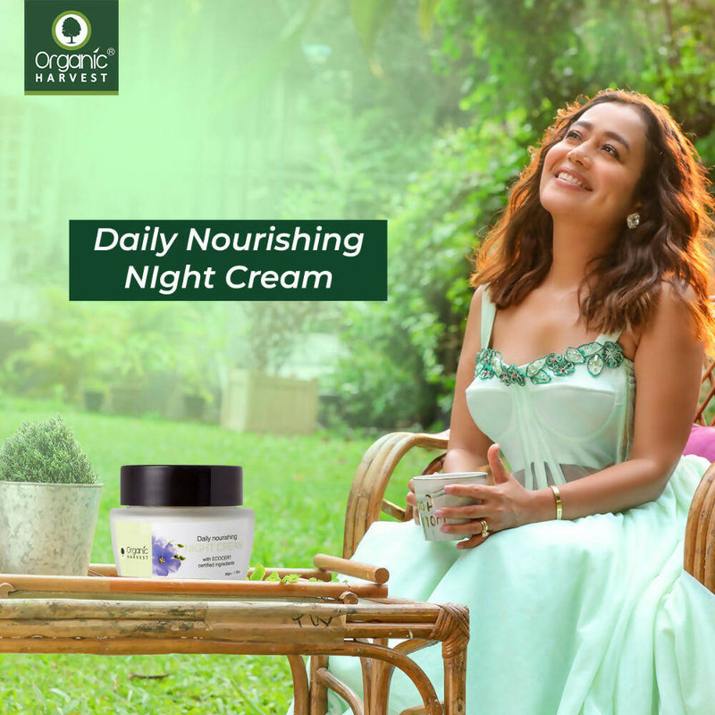 Organic Harvest Brightening Night Cream With Organic Ingredients