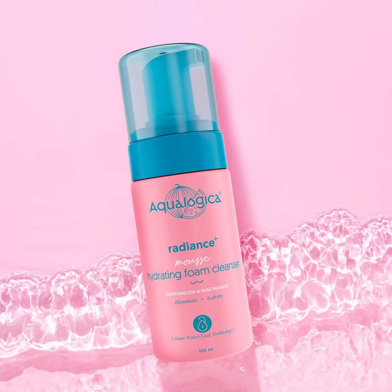 Aqualogica Radiance+ Mousse Hydrating Foam Cleanser, Reduces Spots & Acne Marks - Limited Time Offer