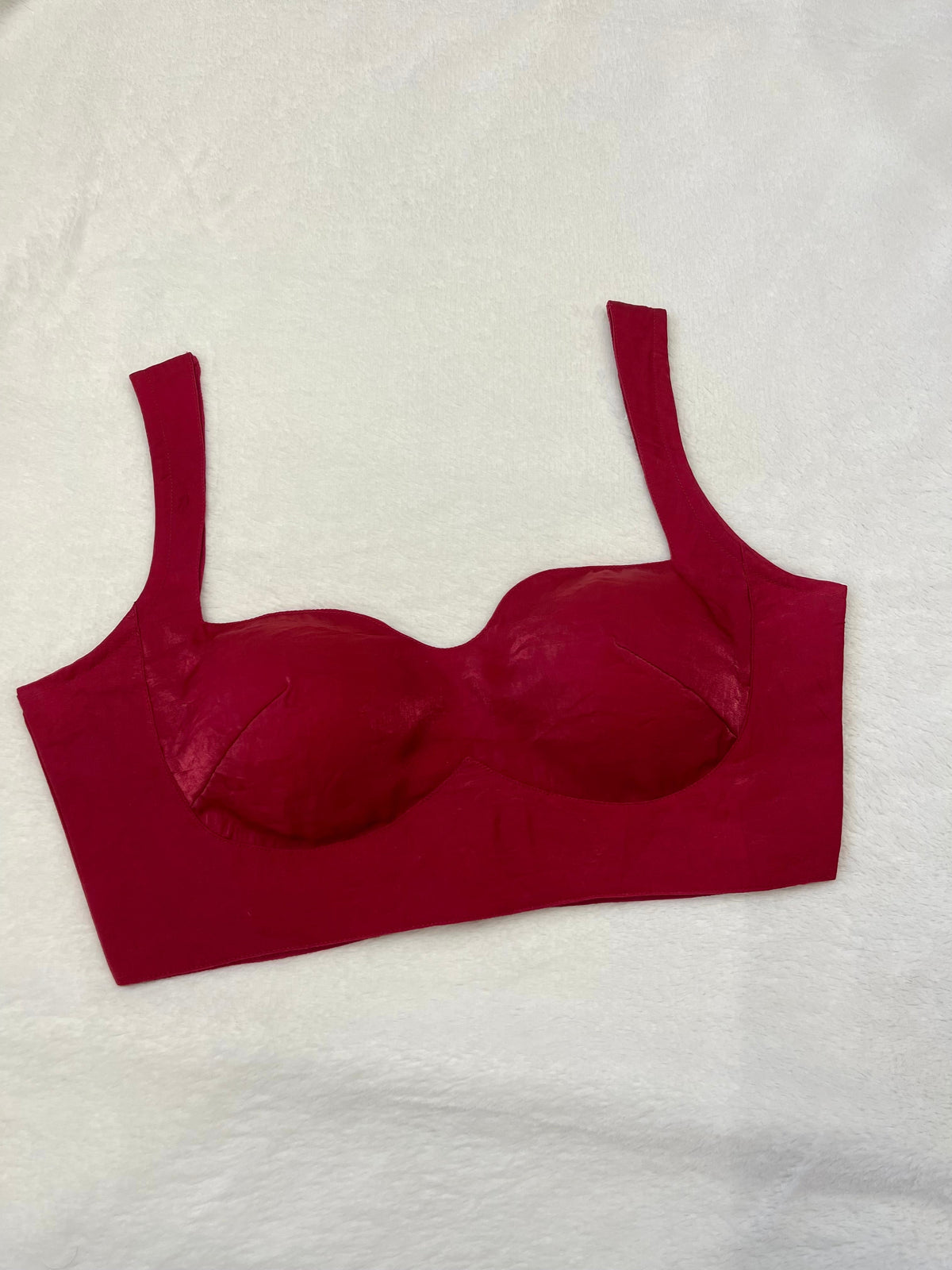 Sunehari Organza Magenta Pink Blouse