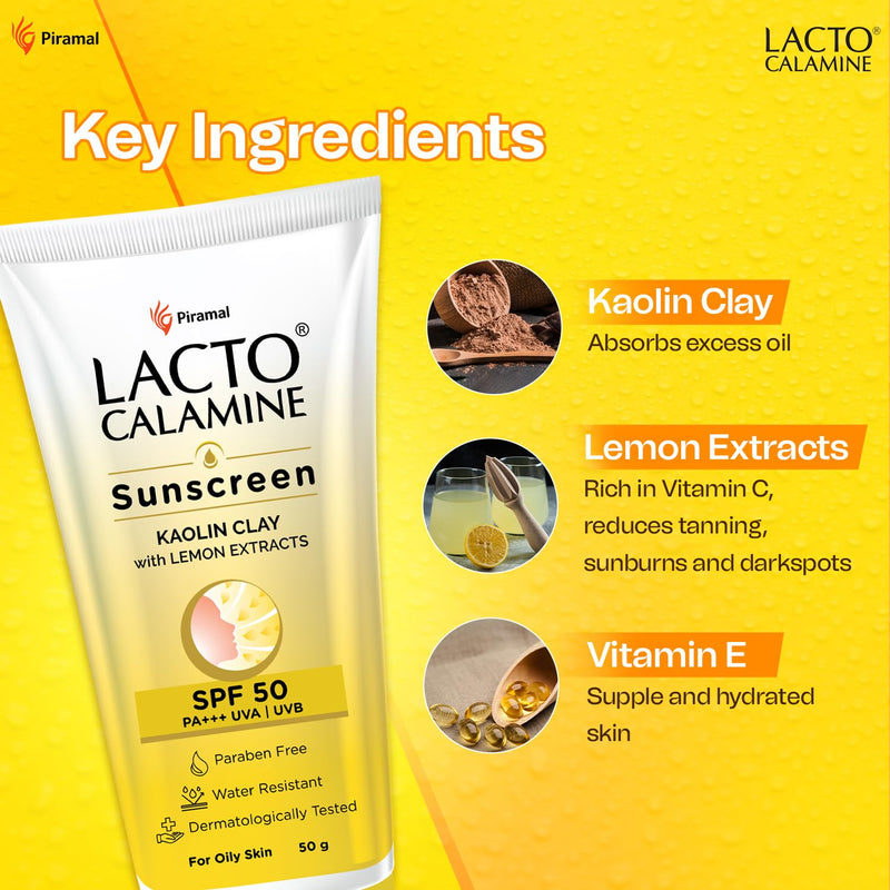 Lacto Calamine Daily Sunshield Matte Look Sunscreen SPF 50 PA +++