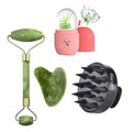 BLAXSTOC Jade Roller & Gua Sha Set for Face, Neck, Hair, and Skin Care