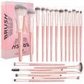 MAANGE 20-Piece Pink Makeup Brush Set for Foundation, Powder, Blush