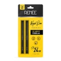 RENEE Black Kajal Pen Duo with Sharpener, Matte & Long-Lasting 24hrs