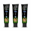 Ayurvedic Charcoal Toothpaste Pack of 3 - Natural Whitening Mint Formula
