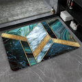 Wazdorf 3D Marble Non-Slip Bath Mat 60x40 Water Absorbent