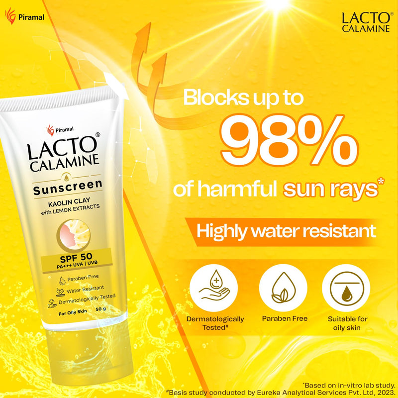 Lacto Calamine Daily Sunshield Matte Look Sunscreen SPF 50 PA +++