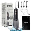 Perfora Smart Water Flosser 300ml, 5 Modes & Nozzles, IPX7, Rechargeable Black Gold