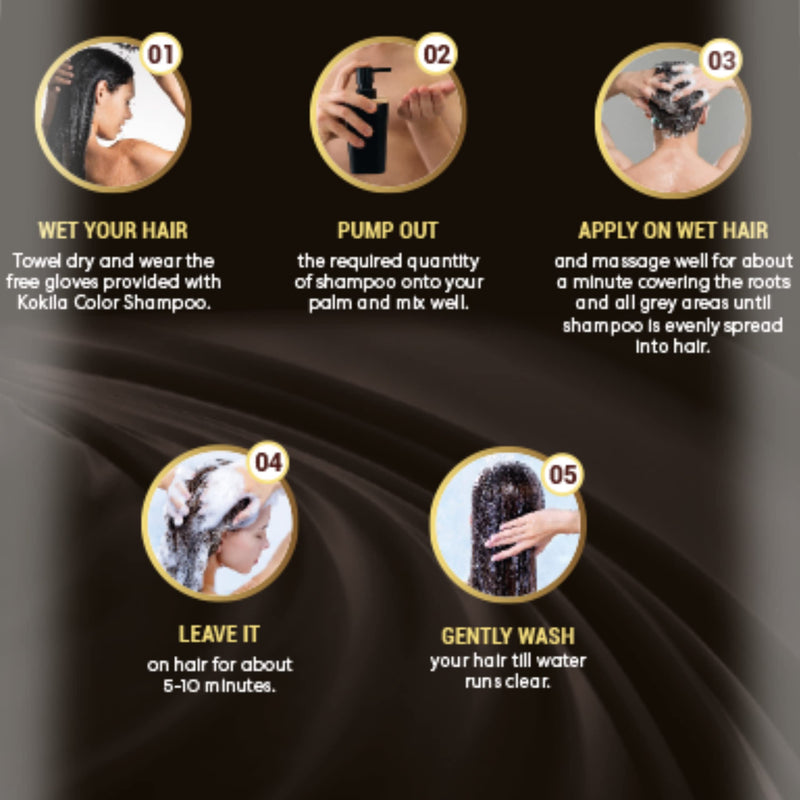 Kokila Shampoo For Men & Women, No Ammonia, No Paraben