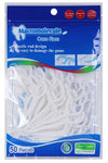 FLYNGO Dental Floss Picks 3-in-1 Set for Fresh Breath & Healthy Gums, 50 Ct