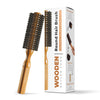 Rubab Men's Wooden Hair Brush for Volume, Curling, Straightening