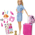 Barbie Travel Set with Puppy & Accessories for Kids 3-7