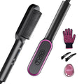 TYMO Luxury Hair Straightener Brush, Ceramic, Fast Heat, Pink, Travel-Friendly