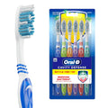Oral-B Soft Toothbrush 6-Pack for Adults, Cavity Defense, Multicolor