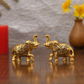 Gold Plated Elephant Figurine for Home Decor and Diwali Gifts