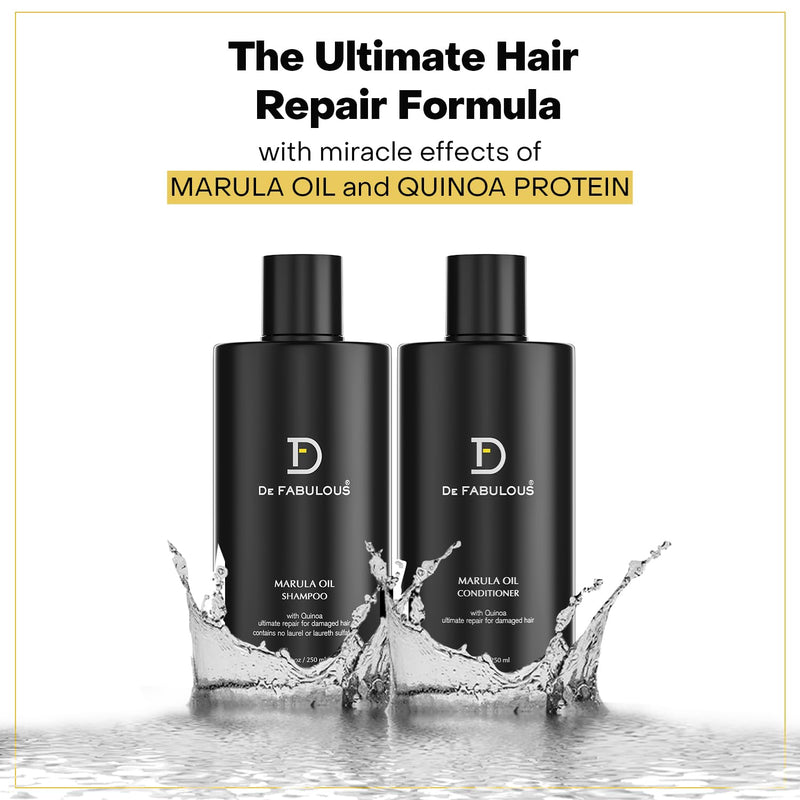 De Fabulous Marula Oil Shampoo + Conditioner Combo