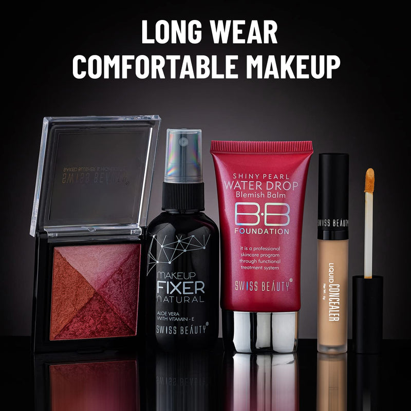 Swiss Beauty Liquid Light Weight Concealer With Full Coverage |Easily Blendable Concealer For Face Makeup With Matte Finish | Shade- Light - Moyen, 6g