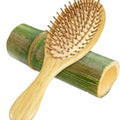 Bamboo Paddle Hair Brush for All Hair Types - Promotes Growth