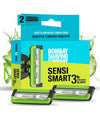 Bombay Shaving Company Sensi Smart 3 Razor Cartridge | Pack Of 2 Blades
