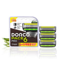 Dorco Pace 6 Pro Razor Blades 3-Pack with Aloe Strip