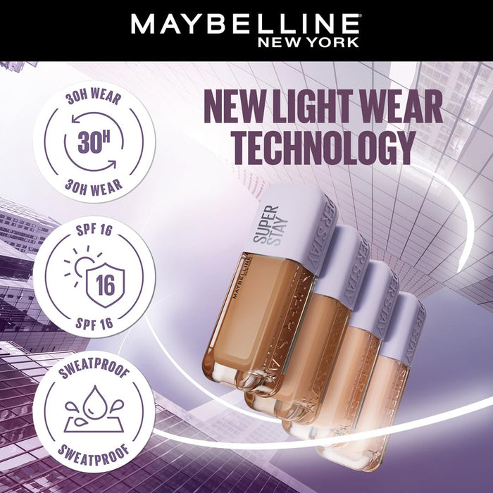 Maybelline New York Super Stay Lumi Matte Liquid Foundation, 30 HR Long Lasting yet Lightweight, 228, 35ml