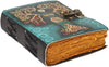 ALCRAFT Vintage Leather Journal with Lock - Handmade Deckle Edge Paper