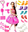 Dazzling Doll Toy with Moveable Joints & Accessories for Girls