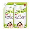 Santoor Fresh Hand Wash 650ml, 2-Pack, Sweet Lime & Tulsi, Anti-Bacterial